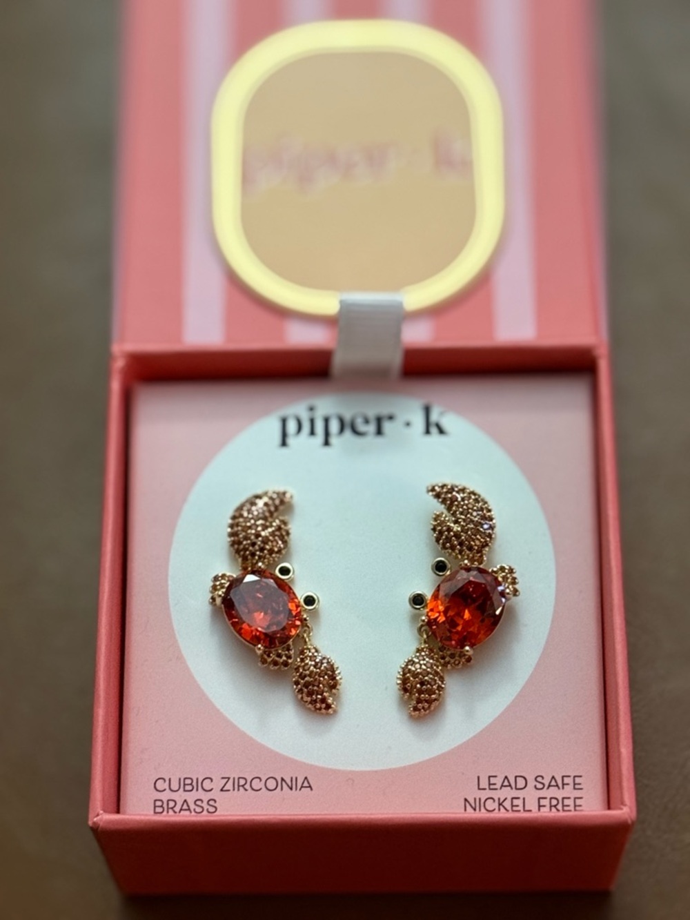 Piper K NIB Crab 🦀 Earrings
